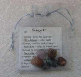 Crystal Healing Tumble Stone Kit - Courage