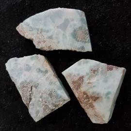 Natural Larimar Polished Slab