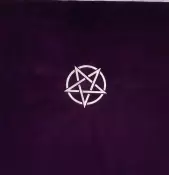 Velvet Pentagram Altar Cloth