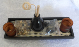 Black Reed Diffuser & Tea Light Gift Set 