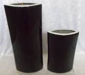 Unique & Quirky Black & Silver Vases