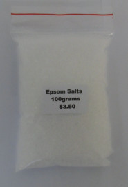 Epsom Salt 100g Refill - 100% Pure Magnesium Sulphate