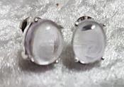 925 Sterling Silver Pink Amethyst Earrings