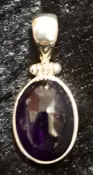 925 Sterling Silver Amethyst Pendant