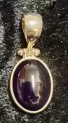 925 Sterling Silver  Amethyst Pendant