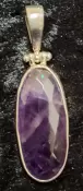 925 Sterling Silver Amethyst Pendant