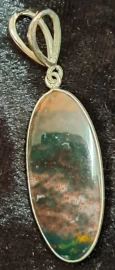 925 Sterling Silver Bloodstone Pendant