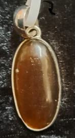 925 Sterling Silver Carnelian Pendant 