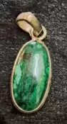 925 Sterling Silver Malachite Pendant