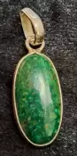 925 Sterling Silver Malachite Pendant