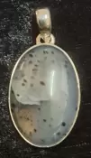 925 Sterling Silver Dendritic Opal Pendant