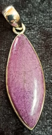 925 Sterling Silver Purpurite Pendant