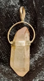 925 Sterling Silver Lithium Quartz Pendant