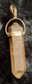 925 Sterling Silver Lithium Quartz Pendant