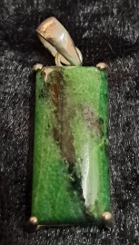 925 Sterling Silver Ruby in Zoisite Pendant