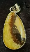 925 Sterling Silver Septarian Pendant