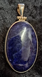 925 Sterling Silver Sodalite Pendant