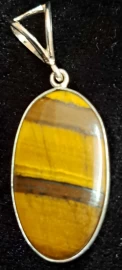 925 Sterling Silver Tiger's Eye Pendant