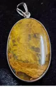 925 Sterling Silver Tiger's Eye Pendant