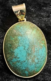 925 Sterling Silver Turquoise Pendant 