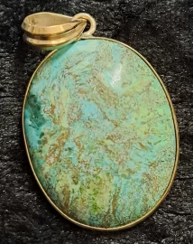 925 Sterling Silver Turquoise Pendant 