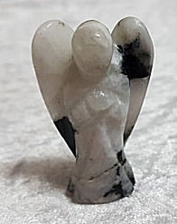 Rainbow Moonstone Angel Carving - 5cm (2 inch)