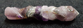 Carved Amethyst Angel Healing Wand