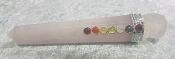 Rose Quartz Chakra Skull Healing Wand