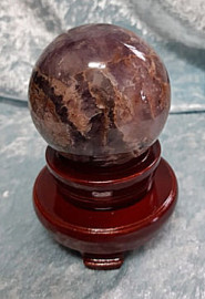 Chevron Amethyst Sphere - 70mm (7cm)