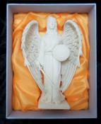 Antique Ivory Archangel Raphael Statue - 200mm